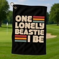 One Lonely Beastie I Be Golf Towel thumb 1