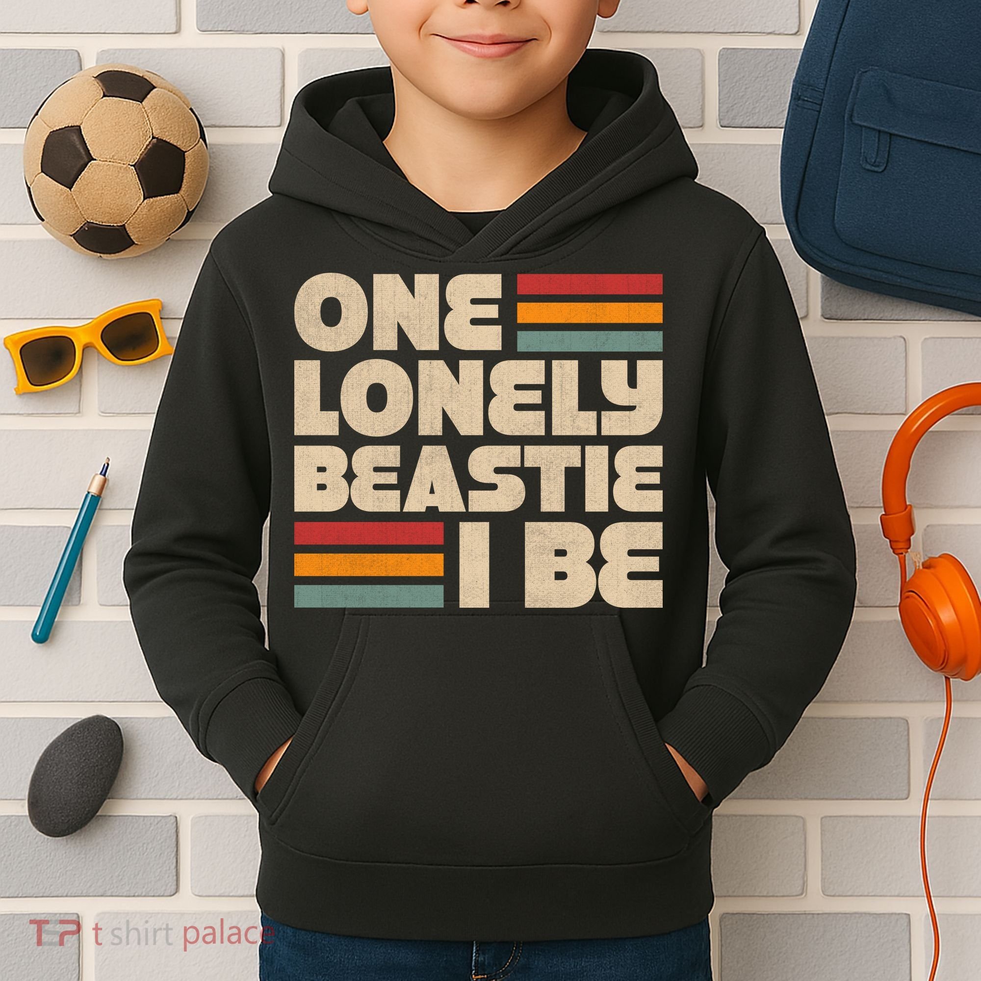One Lonely Beastie I Be Kids Hoodie