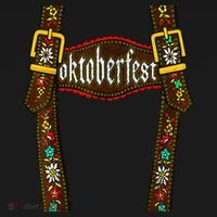 Oktoberfest Lederhosen Costume Cute German Bavarian Women's Hoodie thumb 2
