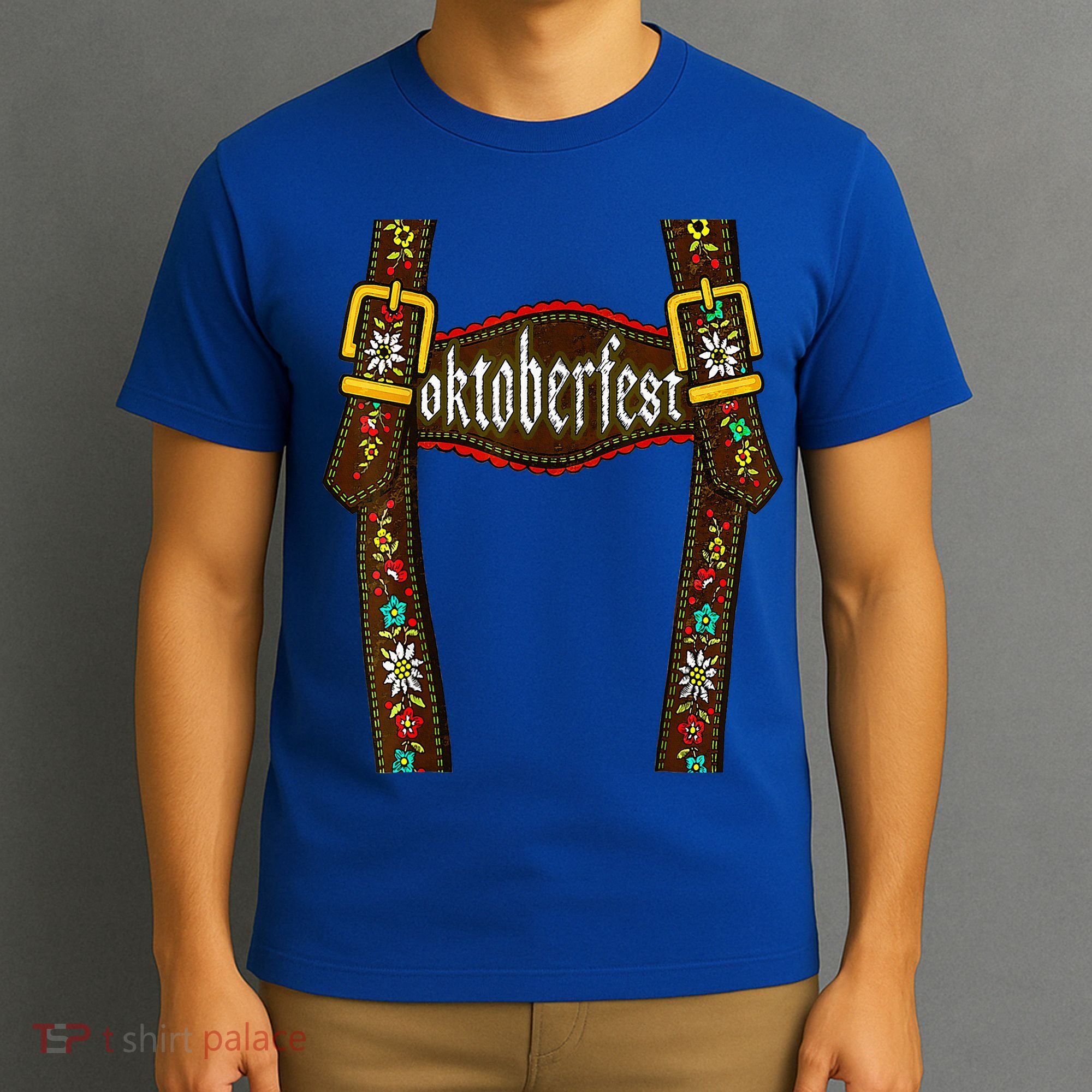Oktoberfest Lederhosen Costume Cute German Bavarian T-Shirt