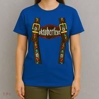 Oktoberfest Lederhosen Costume Cute German Bavarian T-Shirt thumb 4