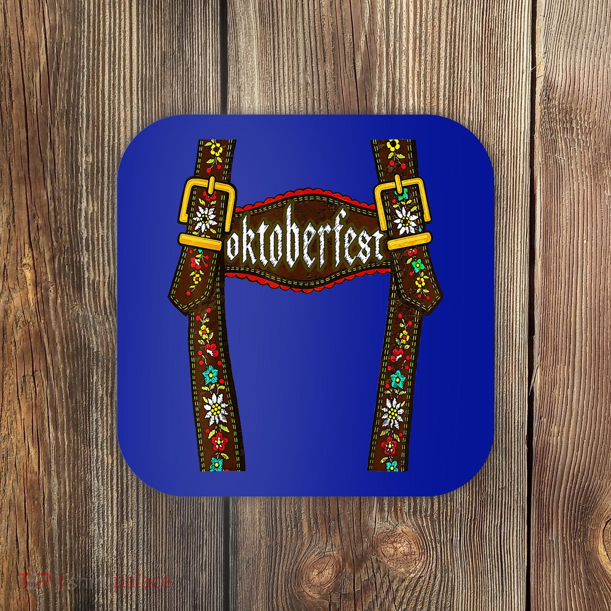 Oktoberfest Lederhosen Costume Cute German Bavarian Coaster