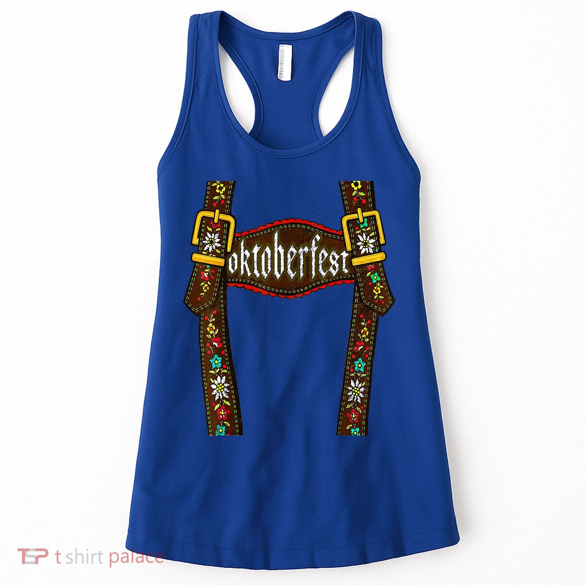 Oktoberfest Lederhosen Costume Cute German Bavarian Women's Tank Top