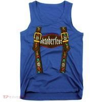 Oktoberfest Lederhosen Costume Cute German Bavarian Tank Top thumb 0
