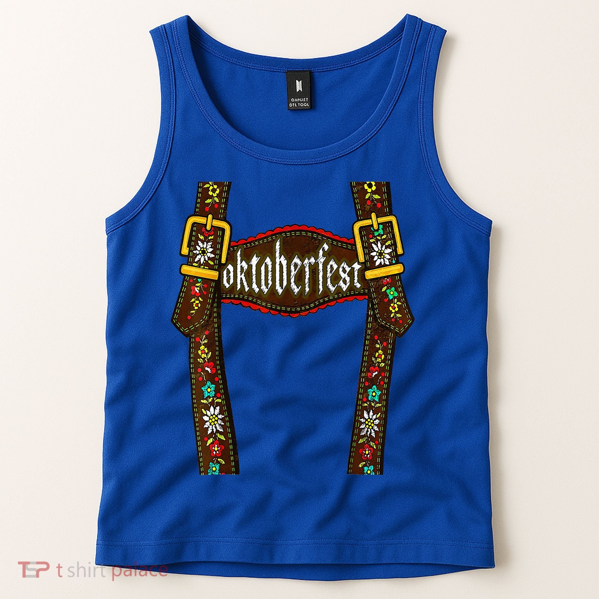 Oktoberfest Lederhosen Costume Cute German Bavarian Tank Top