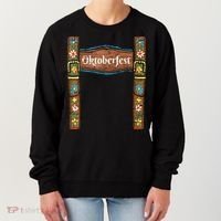 Oktoberfest Lederhosen Costume Cute German Bavarian Women's Sweatshirt thumb 0