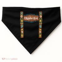 Oktoberfest Lederhosen Costume Cute German Bavarian USA-Made Doggie Bandana thumb 0