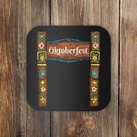 Oktoberfest Lederhosen Costume Cute German Bavarian Coaster thumb 0
