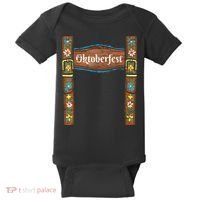 Oktoberfest Lederhosen Costume Cute German Bavarian Baby Bodysuit thumb 0