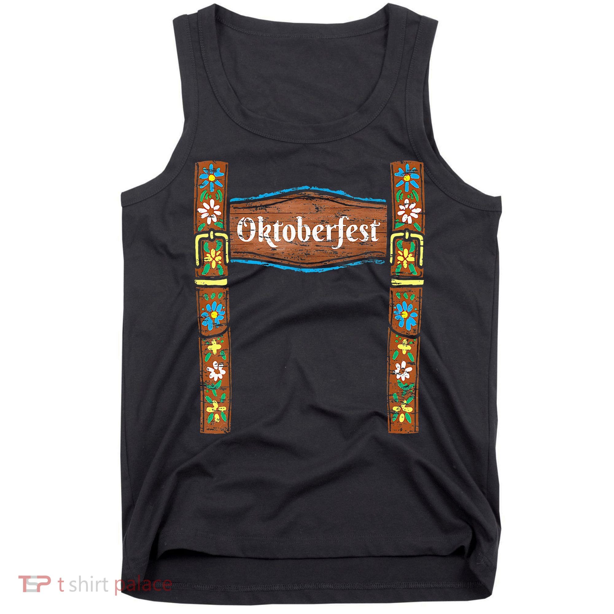 Oktoberfest Lederhosen Costume Cute German Bavarian Tank Top