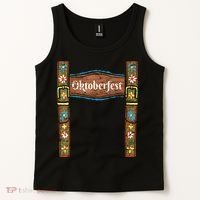 Oktoberfest Lederhosen Costume Cute German Bavarian Tank Top thumb 2