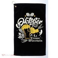 Oktoberfest La Crosse Wisconsin Octoberfest Beer Lovers Golf Towel thumb 0
