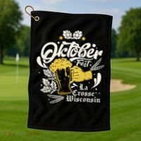 Oktoberfest La Crosse Wisconsin Octoberfest Beer Lovers Golf Towel thumb 1