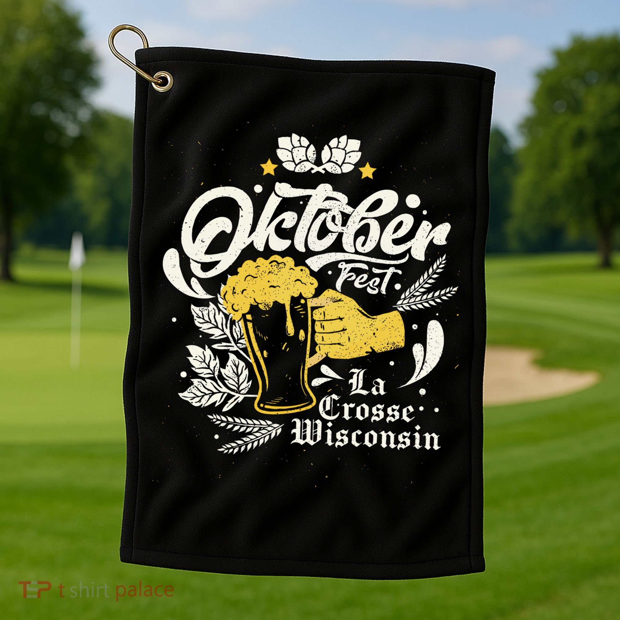 Oktoberfest La Crosse Wisconsin Octoberfest Beer Lovers Golf Towel