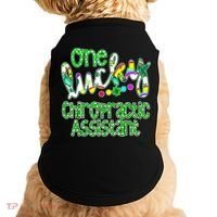 One Lucky Chiropractic Assistant St Patricks Day Nurse Doggie Tank thumb 0