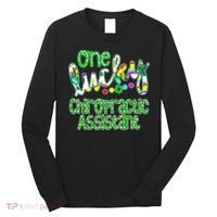 One Lucky Chiropractic Assistant St Patricks Day Nurse Long Sleeve Shirt thumb 0