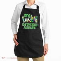 One Lucky Chiropractic Assistant St Patricks Day Nurse Apron thumb 2