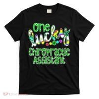 One Lucky Chiropractic Assistant St Patricks Day Nurse T-Shirt thumb 0