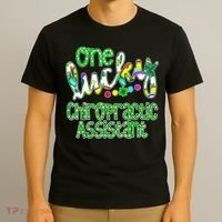 One Lucky Chiropractic Assistant St Patricks Day Nurse T-Shirt thumb 3