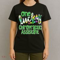 One Lucky Chiropractic Assistant St Patricks Day Nurse T-Shirt thumb 4