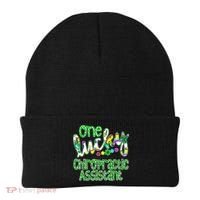 One Lucky Chiropractic Assistant St Patricks Day Nurse Beanie thumb 0