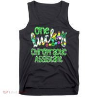 One Lucky Chiropractic Assistant St Patricks Day Nurse Tank Top thumb 0