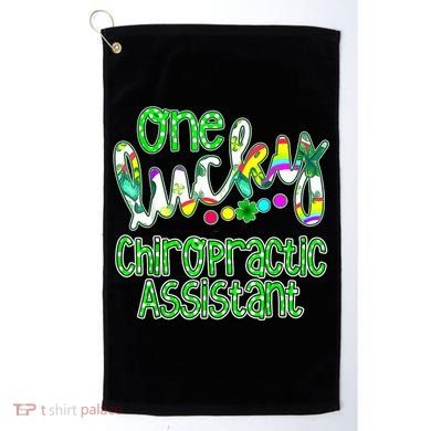 One Lucky Chiropractic Assistant St Patricks Day Nurse Golf Towel