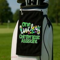 One Lucky Chiropractic Assistant St Patricks Day Nurse Golf Towel thumb 2