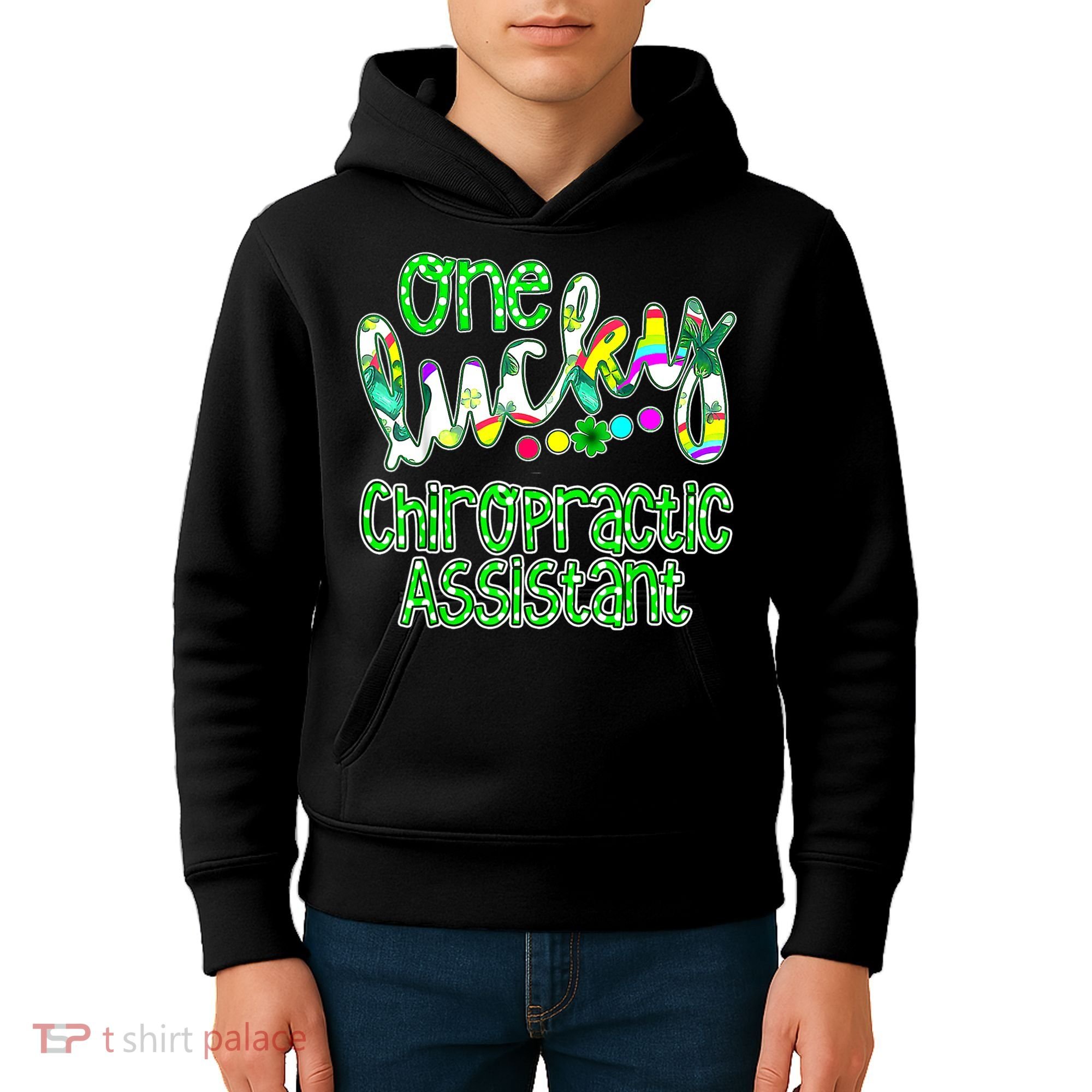 One Lucky Chiropractic Assistant St Patricks Day Nurse Kids Hoodie