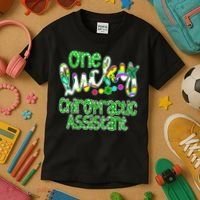 One Lucky Chiropractic Assistant St Patricks Day Nurse Kids T-Shirt thumb 3