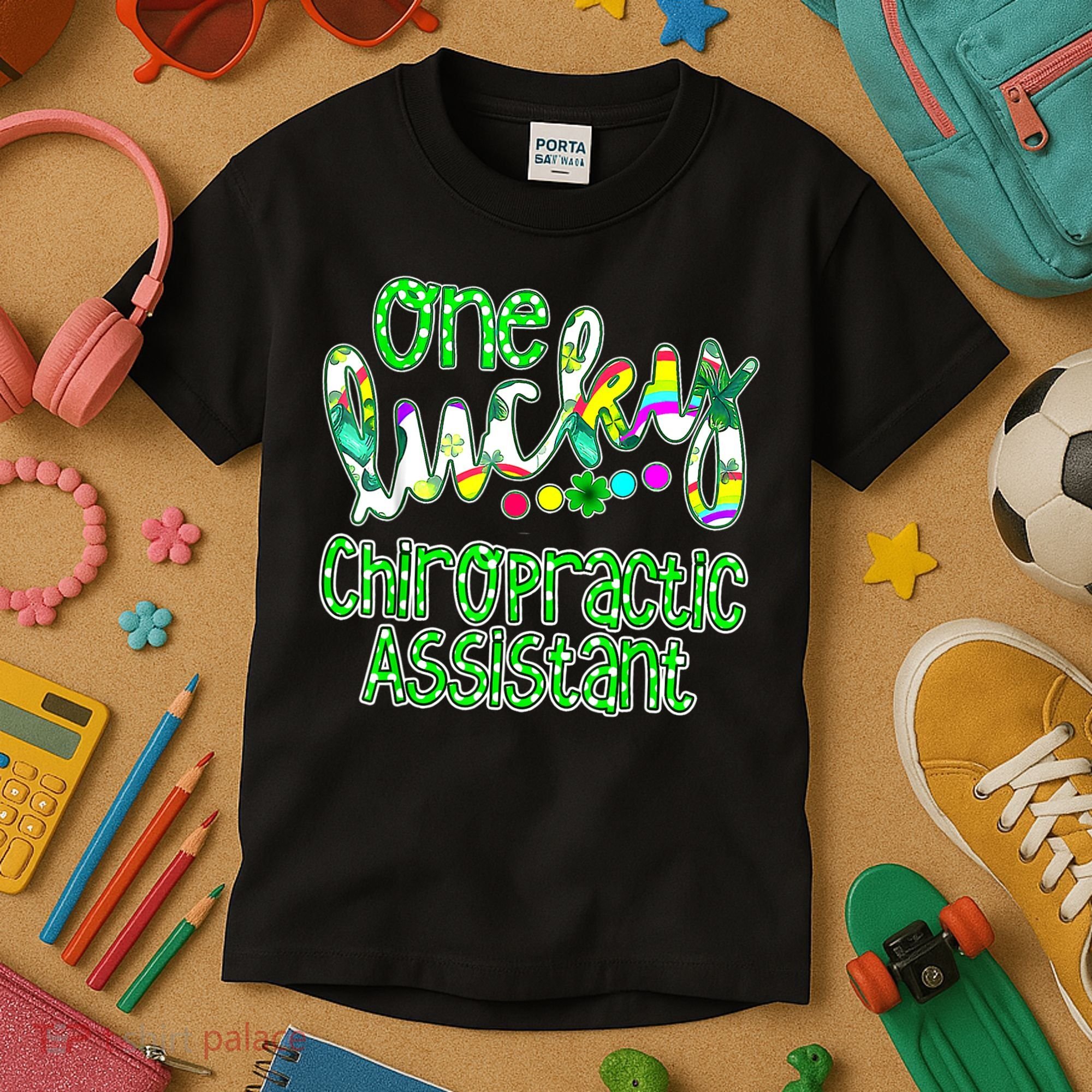 One Lucky Chiropractic Assistant St Patricks Day Nurse Kids T-Shirt