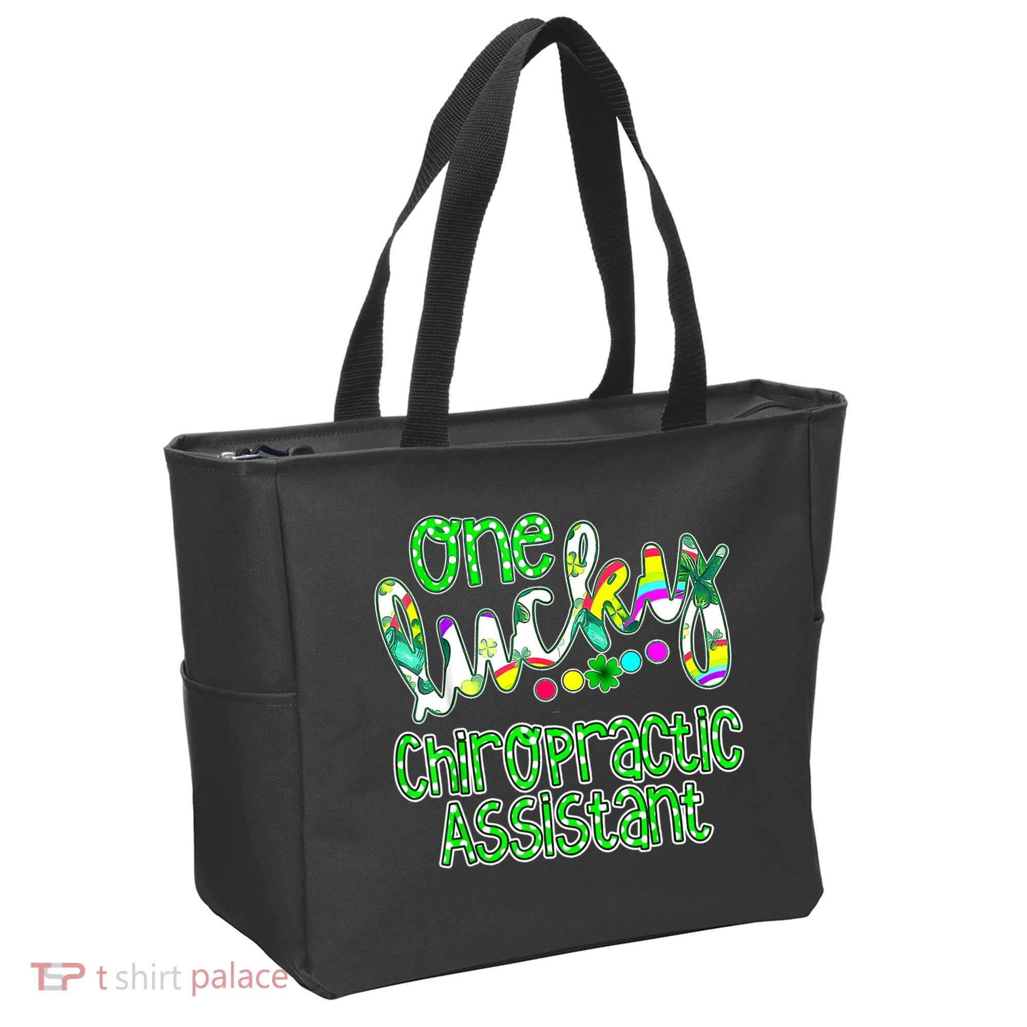 One Lucky Chiropractic Assistant St Patricks Day Nurse Tote Bag