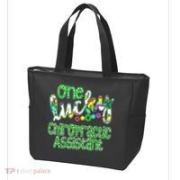 One Lucky Chiropractic Assistant St Patricks Day Nurse Tote Bag thumb 3
