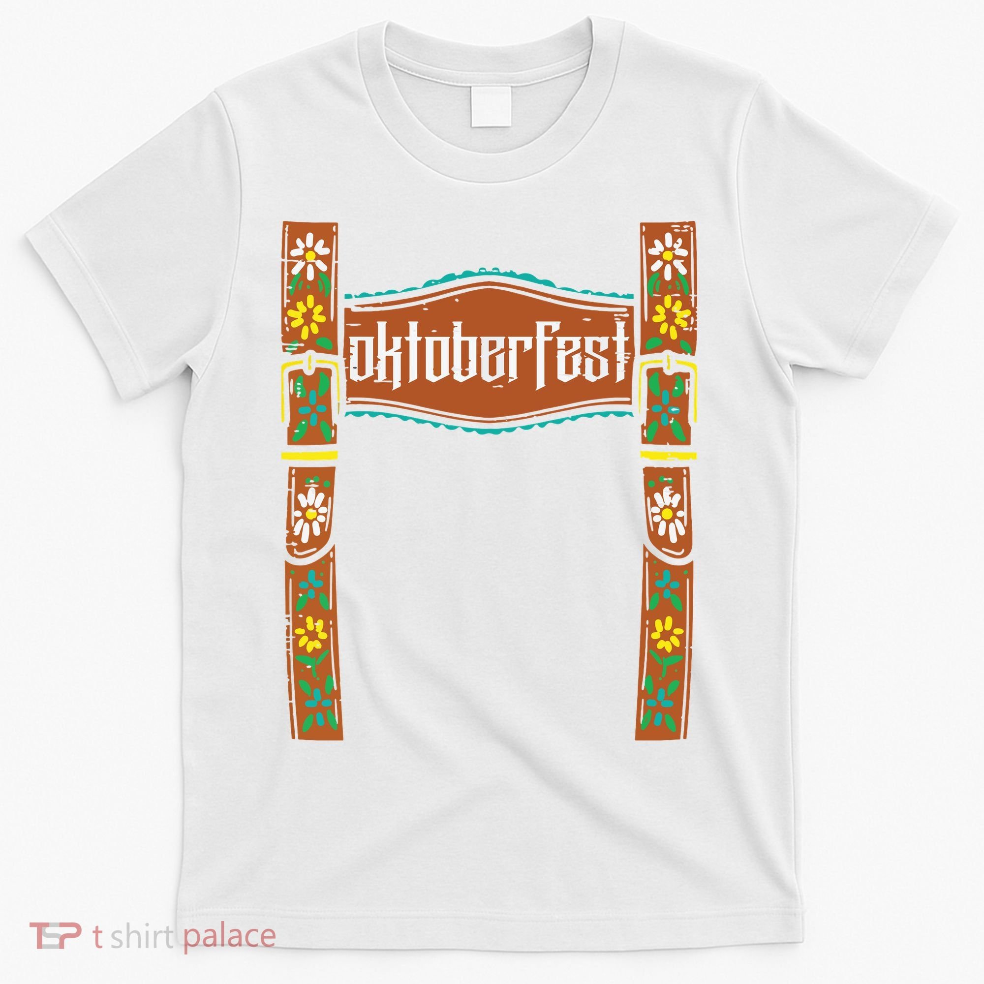 Oktoberfest Lederhosen Costume Cute German Bavarian T-Shirt