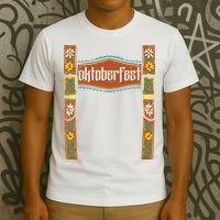 Oktoberfest Lederhosen Costume Cute German Bavarian T-Shirt thumb 3
