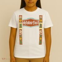 Oktoberfest Lederhosen Costume Cute German Bavarian T-Shirt thumb 4