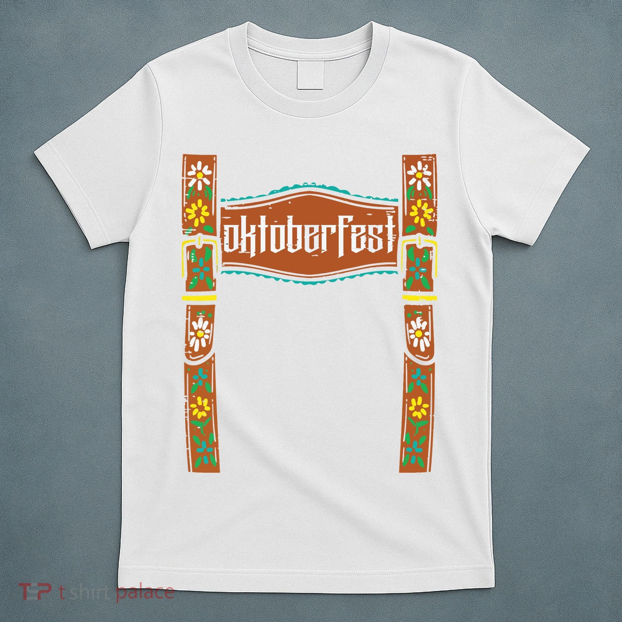 Oktoberfest Lederhosen Costume Cute German Bavarian T-Shirt