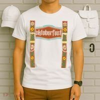 Oktoberfest Lederhosen Costume Cute German Bavarian T-Shirt thumb 6