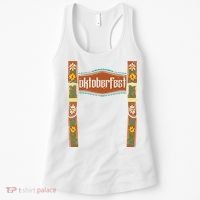 Oktoberfest Lederhosen Costume Cute German Bavarian Women's Tank Top thumb 0