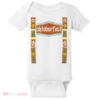 Oktoberfest Lederhosen Costume Cute German Bavarian Baby Bodysuit thumb 0