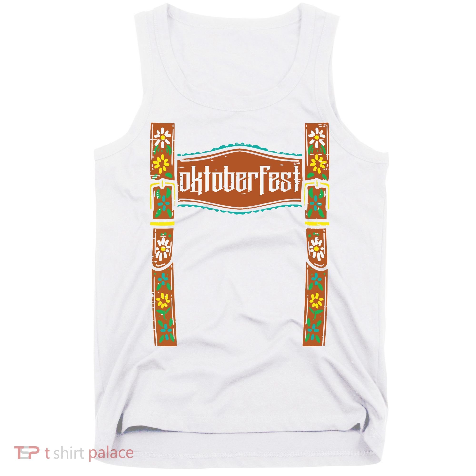 Oktoberfest Lederhosen Costume Cute German Bavarian Tank Top