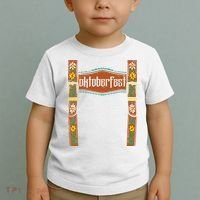Oktoberfest Lederhosen Costume Cute German Bavarian Toddler T-Shirt thumb 2