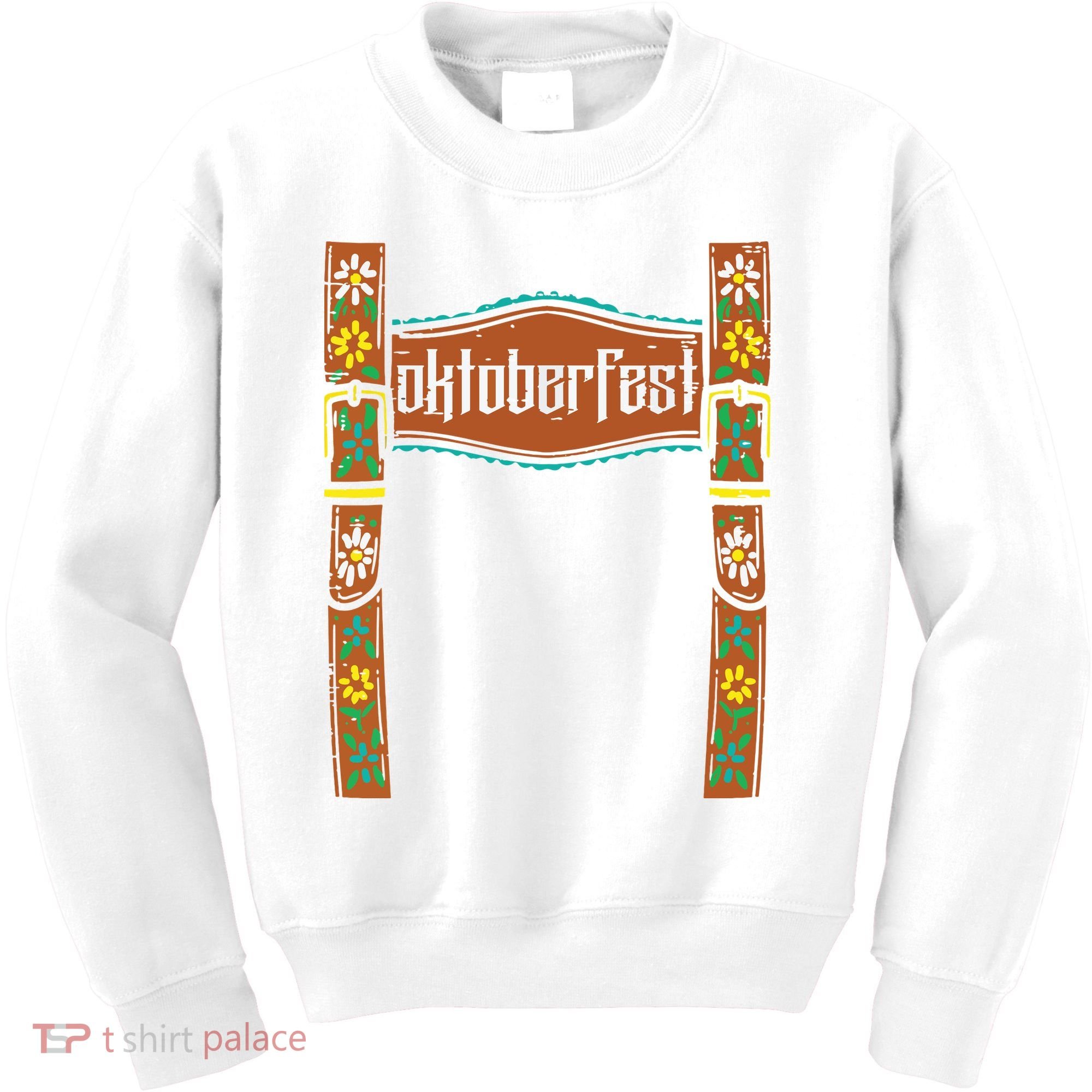 Oktoberfest Lederhosen Costume Cute German Bavarian Kids Sweatshirt