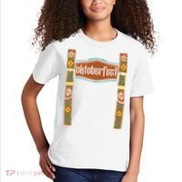 Oktoberfest Lederhosen Costume Cute German Bavarian Kids T-Shirt thumb 2