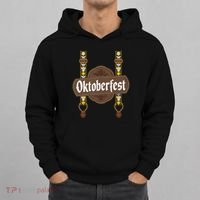 Oktoberfest Lederhosen Costume Cute German Bavarian Hoodie thumb 0