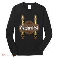 Oktoberfest Lederhosen Costume Cute German Bavarian Long Sleeve Shirt thumb 0