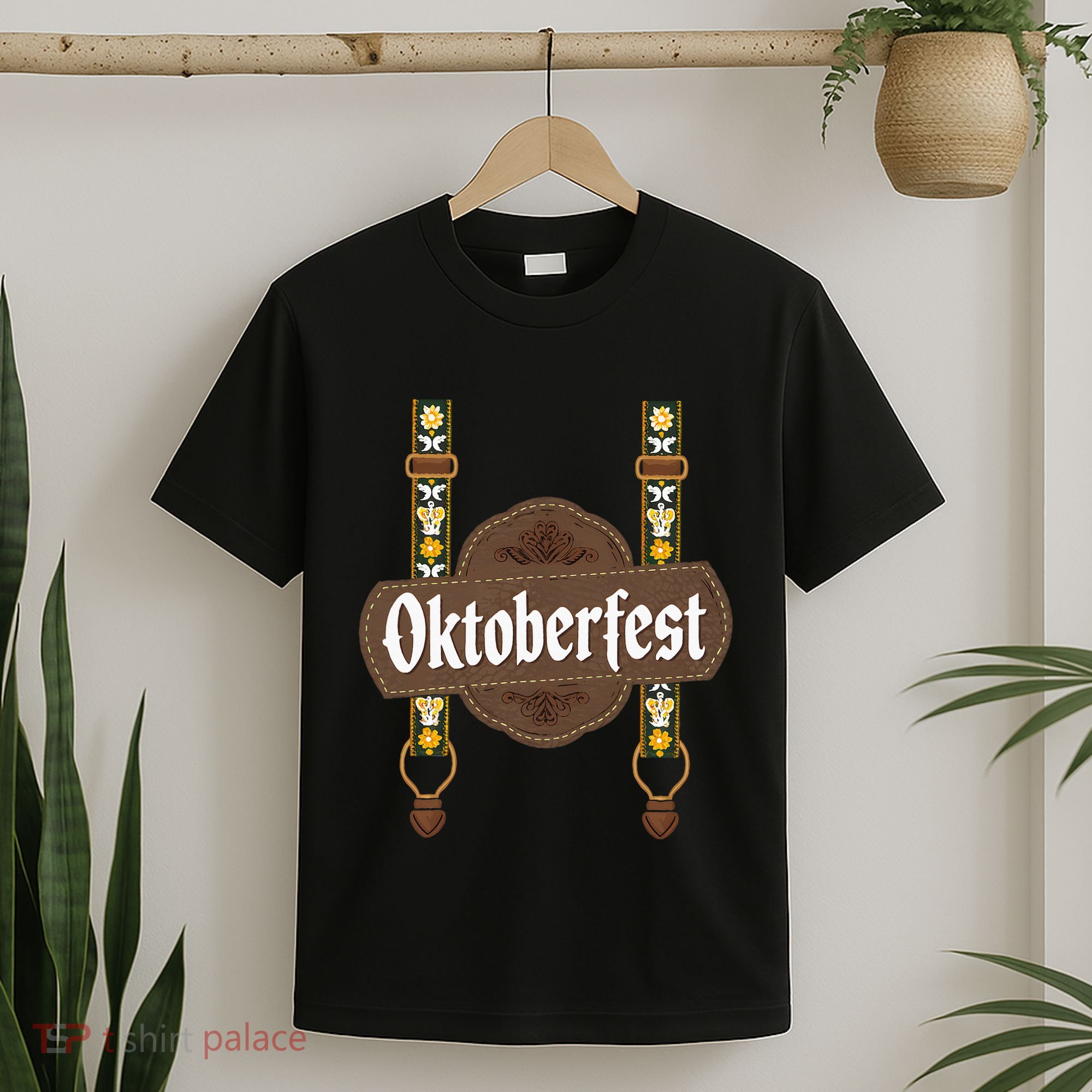 Oktoberfest Lederhosen Costume Cute German Bavarian T-Shirt