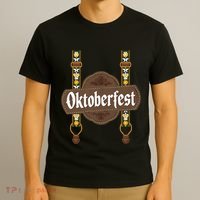 Oktoberfest Lederhosen Costume Cute German Bavarian T-Shirt thumb 3