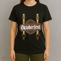 Oktoberfest Lederhosen Costume Cute German Bavarian T-Shirt thumb 4