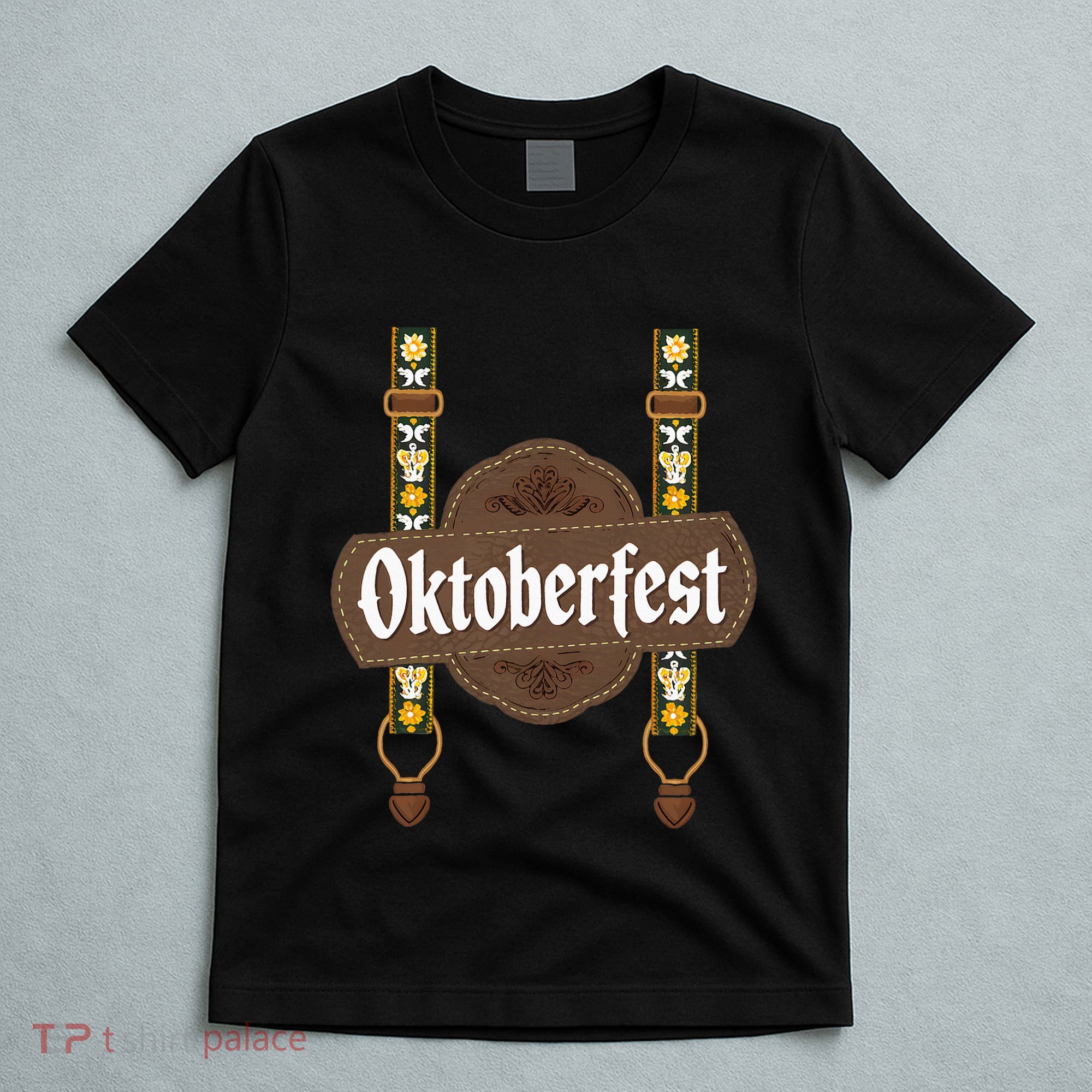 Oktoberfest Lederhosen Costume Cute German Bavarian T-Shirt